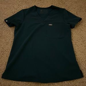 Limited Edition Carribean Blue Scrub Top XS